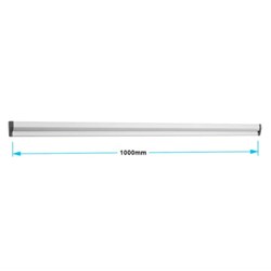 SLIMLINE HANG UPS 1000mm Self Adhesive Silver